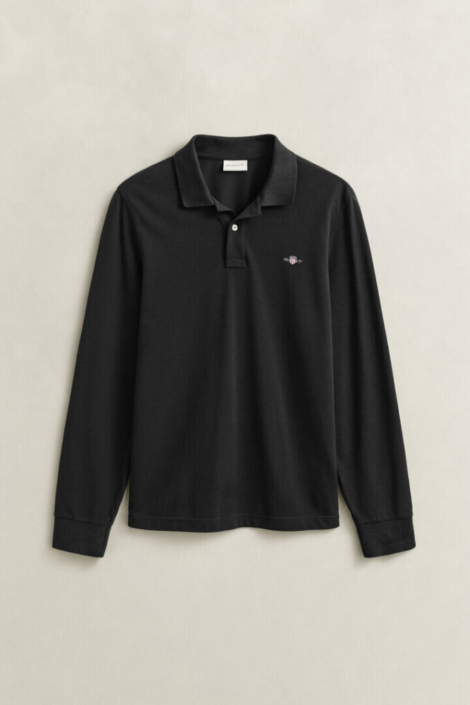 Camisa polo de manga comprida