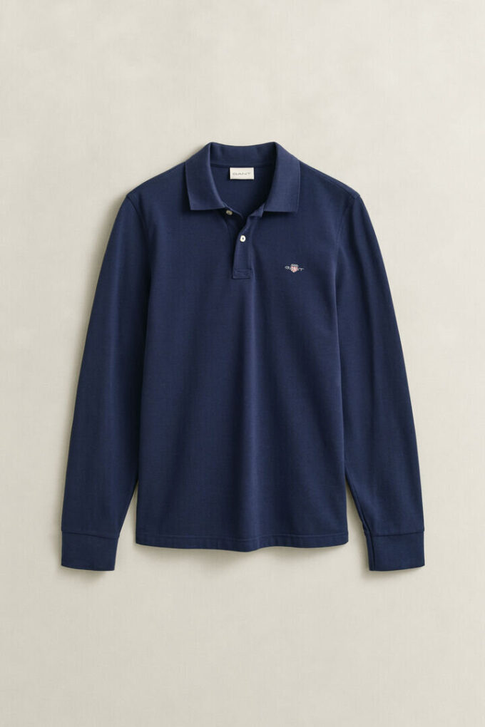 Camisa polo de manga comprida