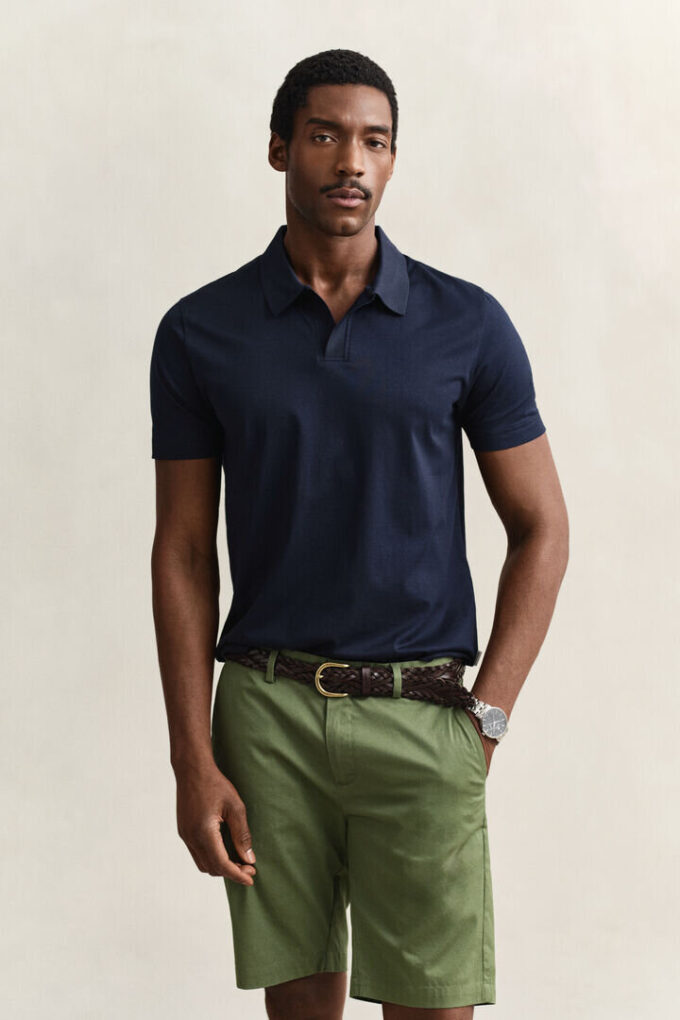 Camisa polo em algodão Pima