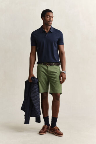 Camisa polo em algodão Pima