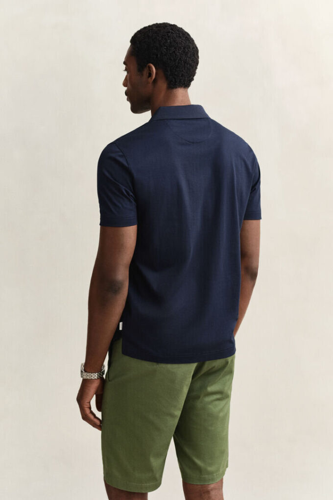 Camisa polo em algodão Pima