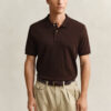 Camisa polo em malha interlock