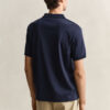 Camisa polo em malha interlock