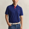 Camisa polo em piqué contrastante