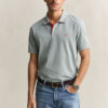 Camisa polo em piqué contrastante