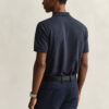 Camisa polo em piqué contrastante