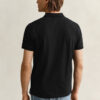 Camisa polo em piqué contrastante
