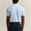 Camisa polo em piqué contrastante