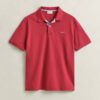 Camisa polo em piqué contrastante