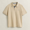 Camisa polo em piqué contrastante