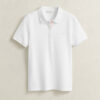 Camisa polo em piqué contrastante