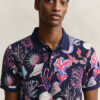 Camisa polo estampada
