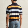 Camisa polo às riscas