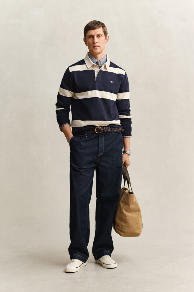 Camisa Rugger às riscas