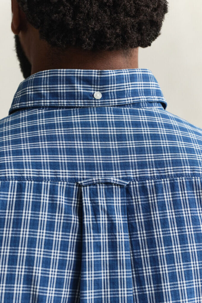 Camisa xadrez índigo