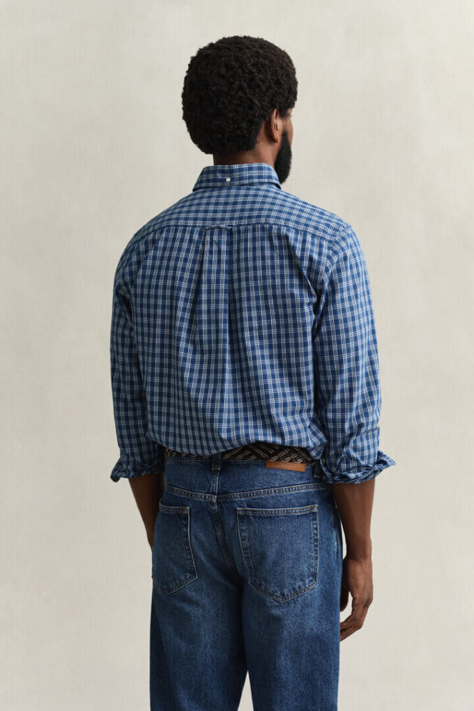 Camisa xadrez índigo