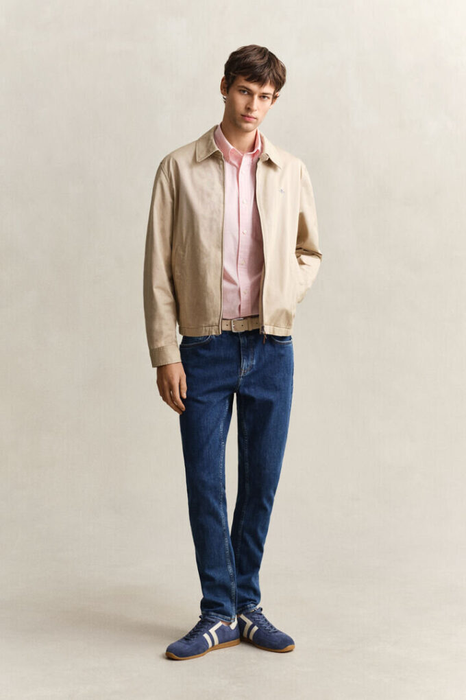 Camisas clássicas de popelina com riscas Banker