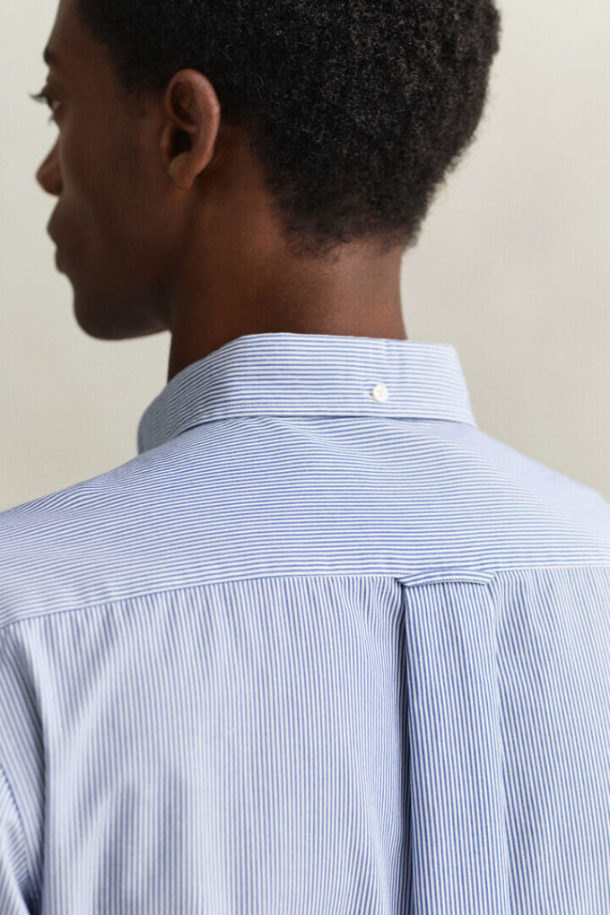 Camisas clássicas de popelina com riscas Banker