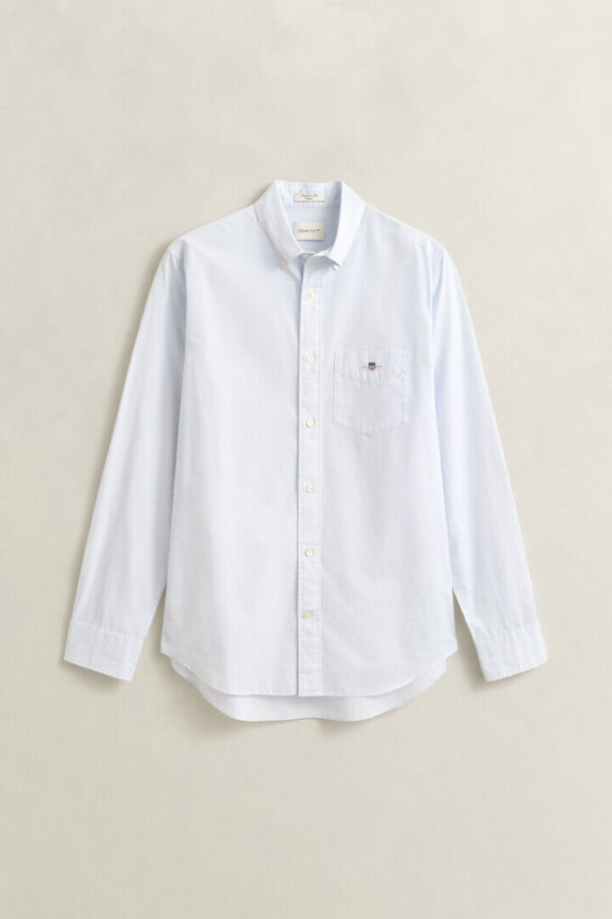 Camisas clássicas de popelina com riscas Banker