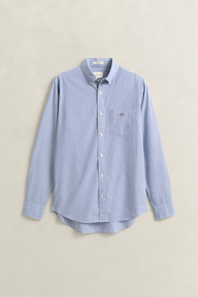 Camisas clássicas de popelina com riscas Banker