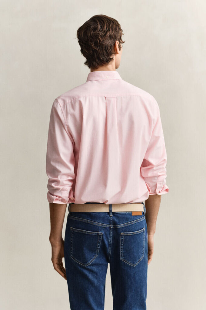 Camisas clássicas de popelina com riscas Banker