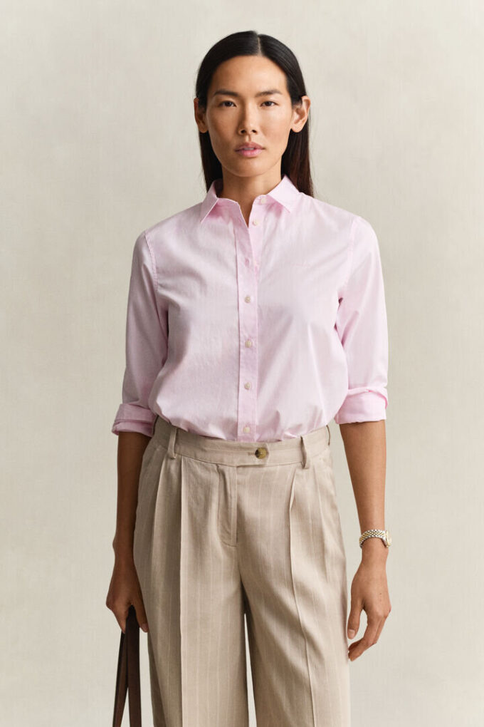 Camisas clássicas de popelina de corte regular