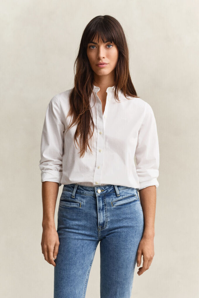 Camisas clássicas de popelina de corte regular