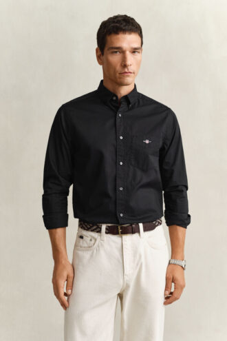 Camisas clássicas de popelina de corte regular
