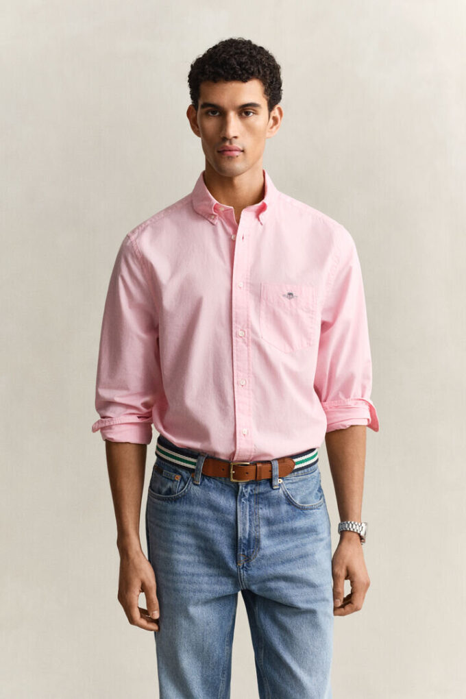Camisas clássicas de popelina de corte regular