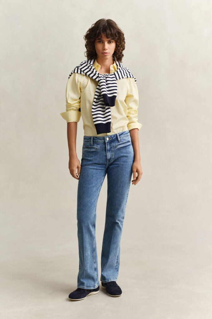 Camisas clássicas de popelina de corte regular