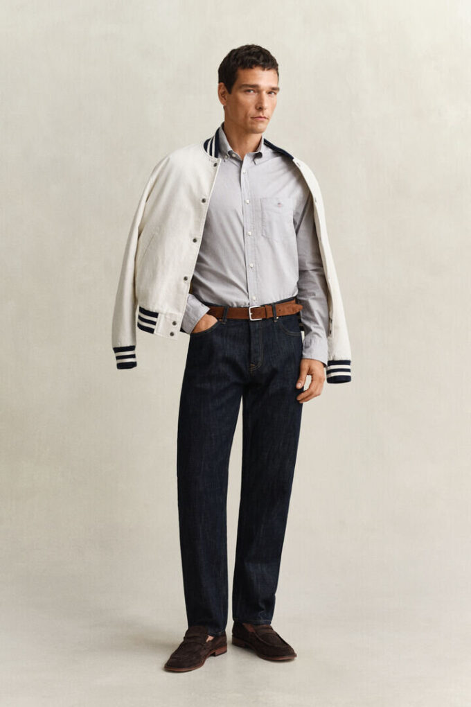Camisas clássicas de popelina de corte regular