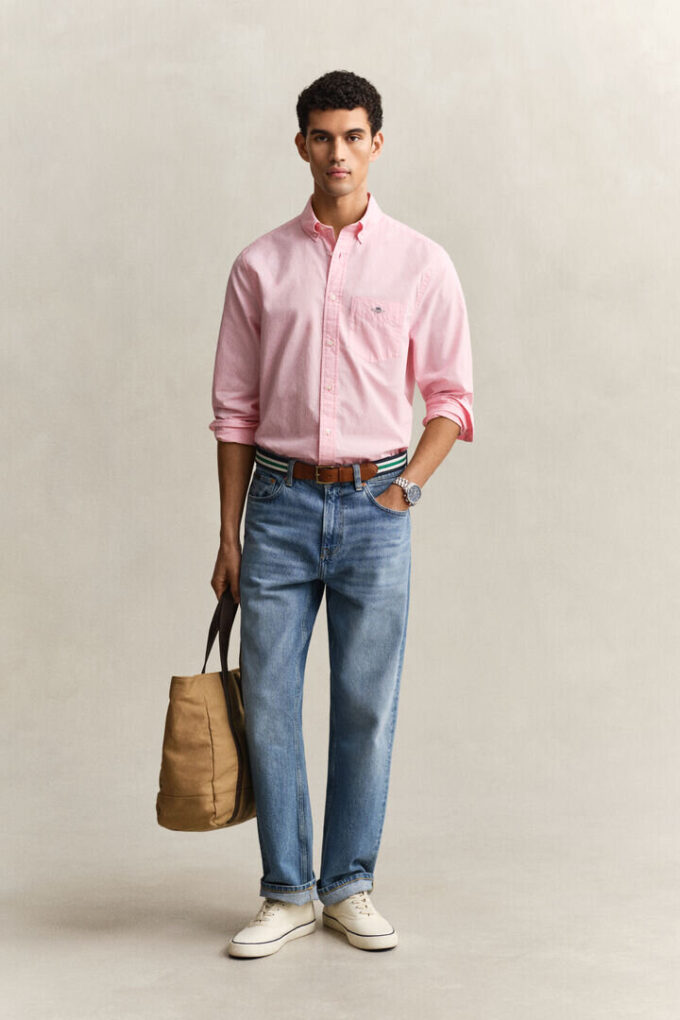 Camisas clássicas de popelina de corte regular