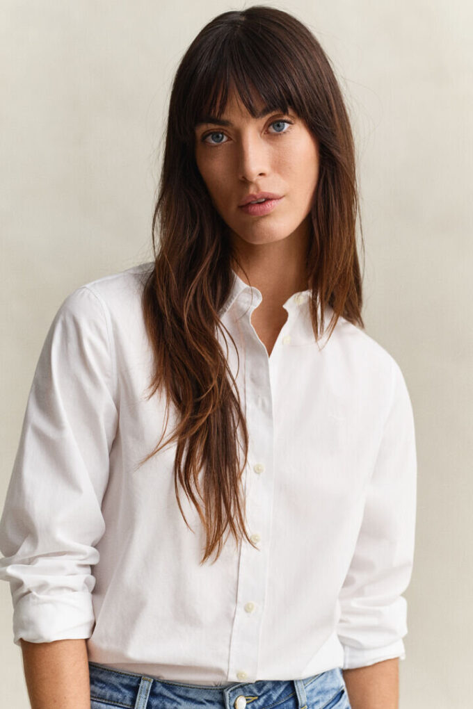 Camisas clássicas de popelina de corte regular