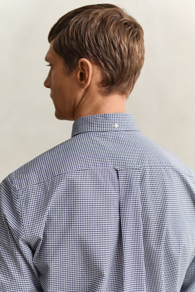 Camisas clássicas de popelina xadrez