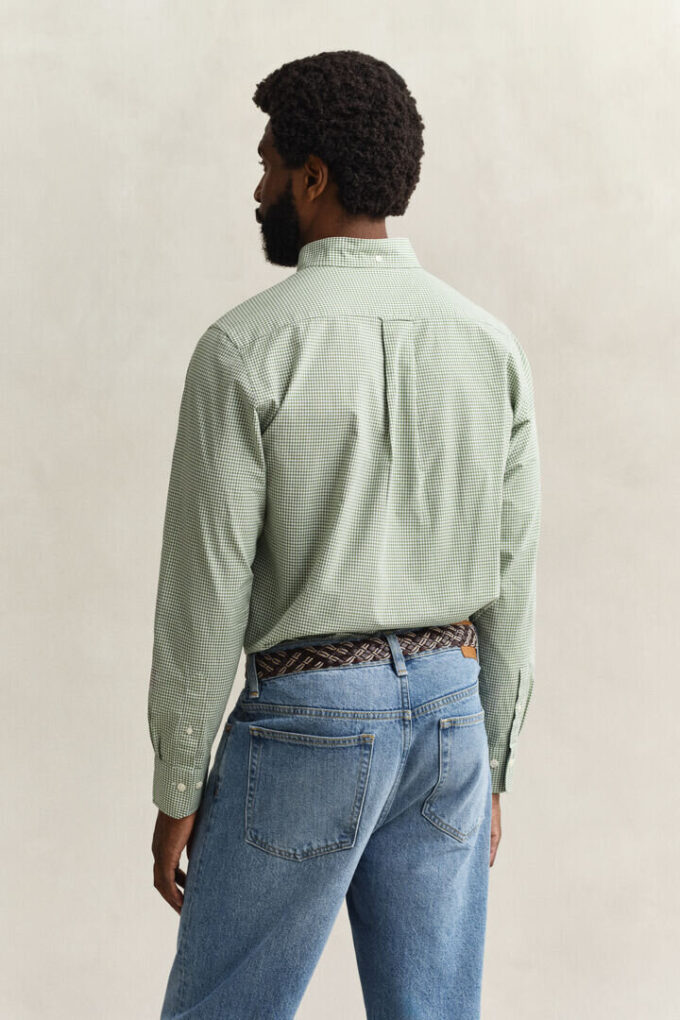 Camisas clássicas de popelina xadrez