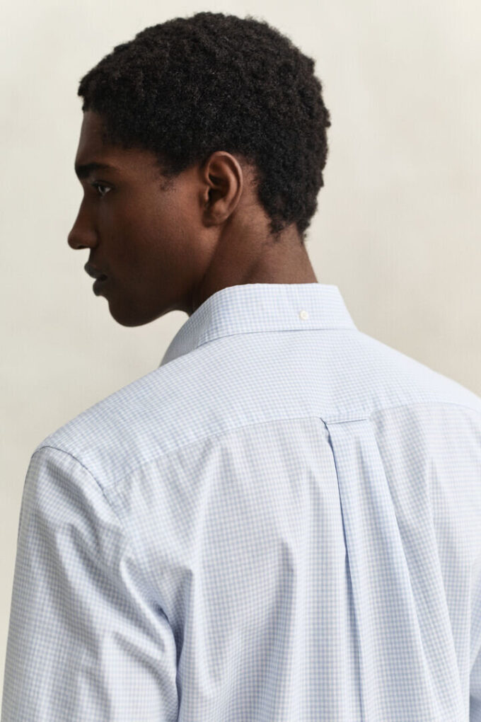 Camisas clássicas de popelina xadrez
