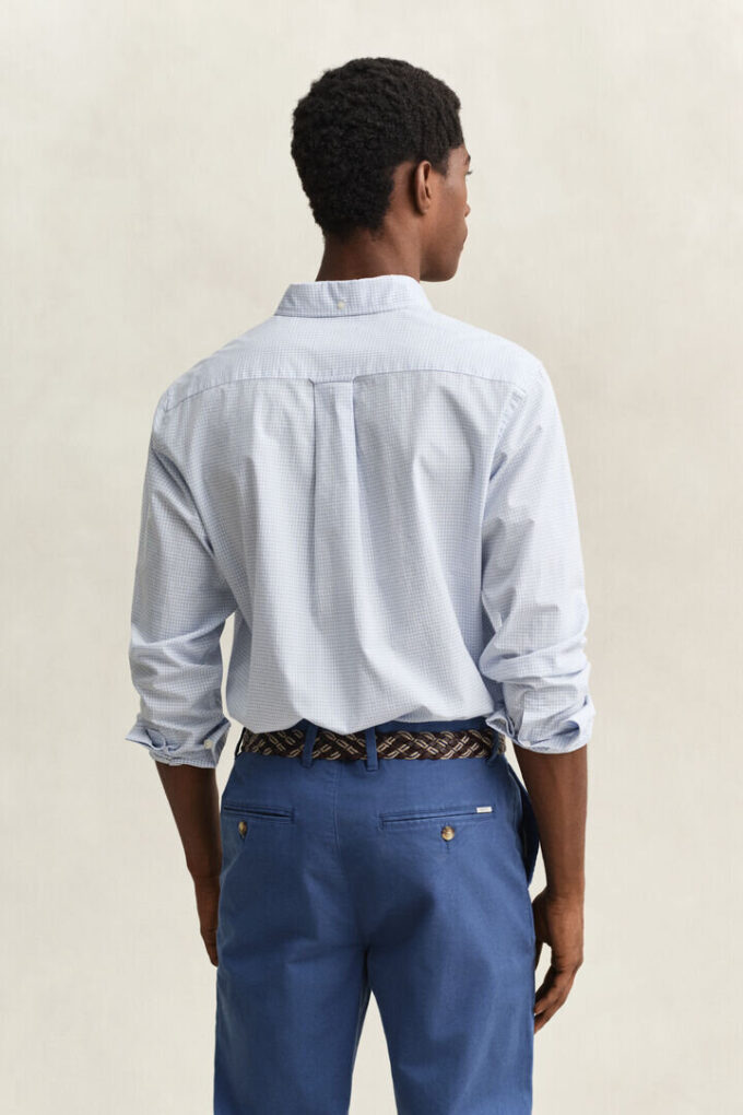 Camisas clássicas de popelina xadrez