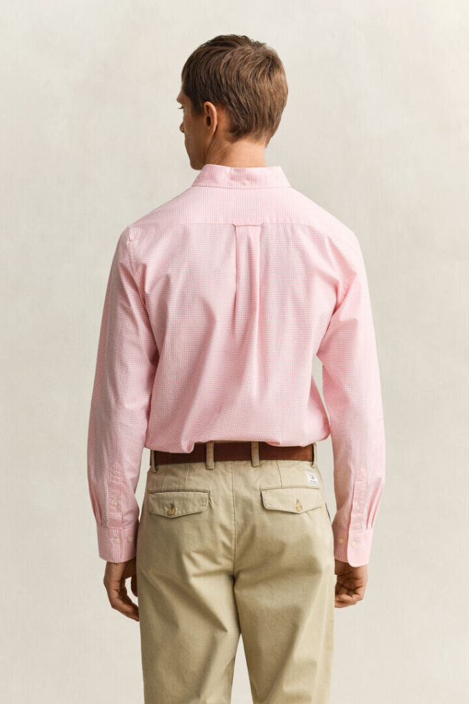 Camisas clássicas de popelina xadrez