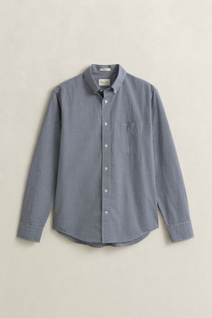 Camisas clássicas de popelina xadrez