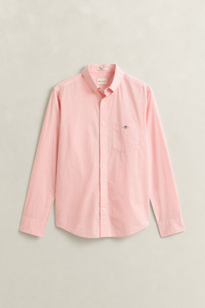Camisas clássicas de popelina xadrez
