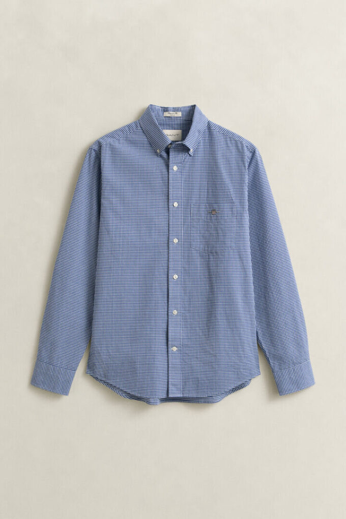 Camisas clássicas de popelina xadrez