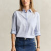 Camisas clássicas de popeline de corte descontraído