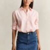 Camisas clássicas de popeline de corte descontraído