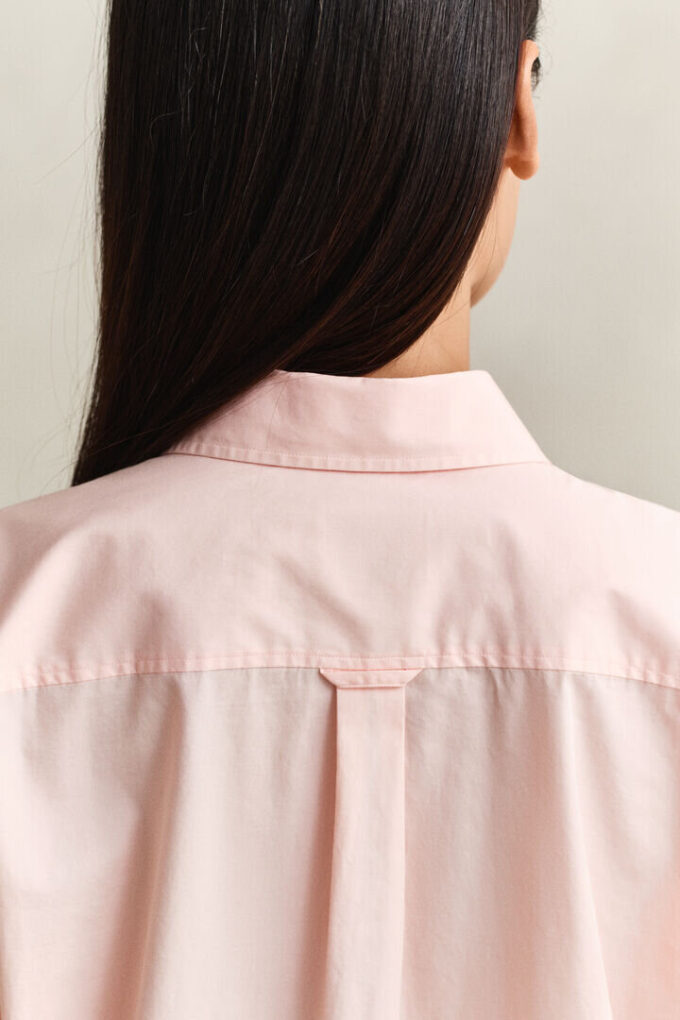 Camisas clássicas de popeline de corte descontraído