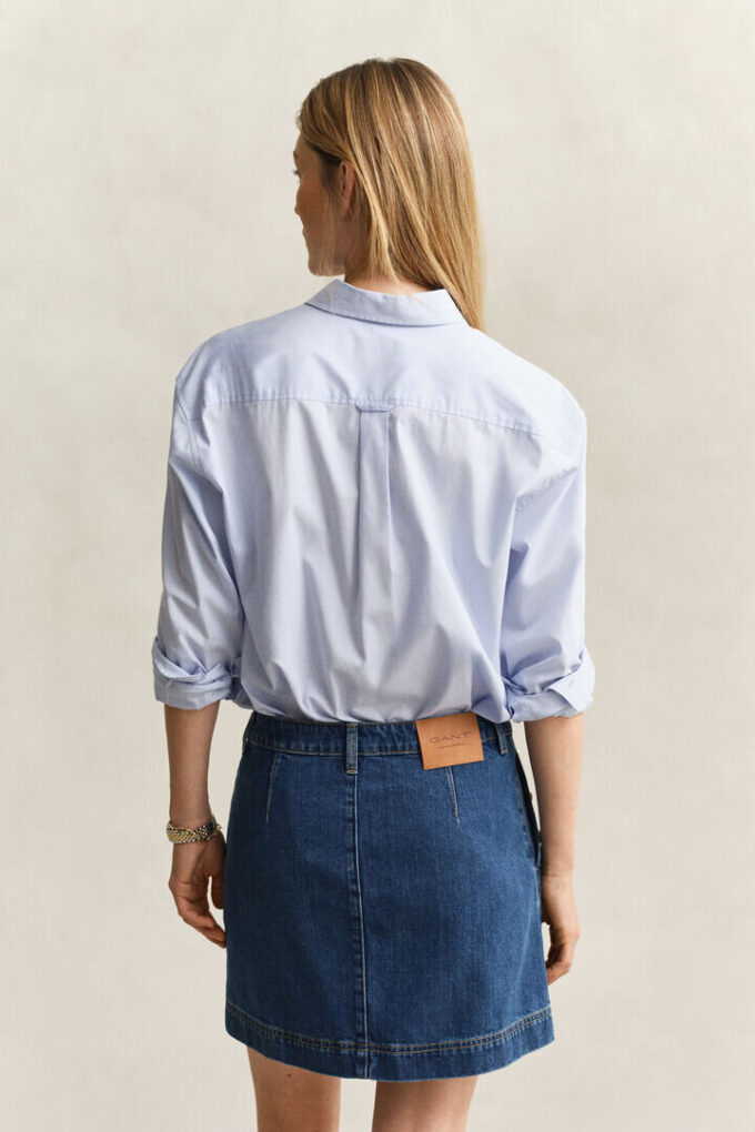 Camisas clássicas de popeline de corte descontraído