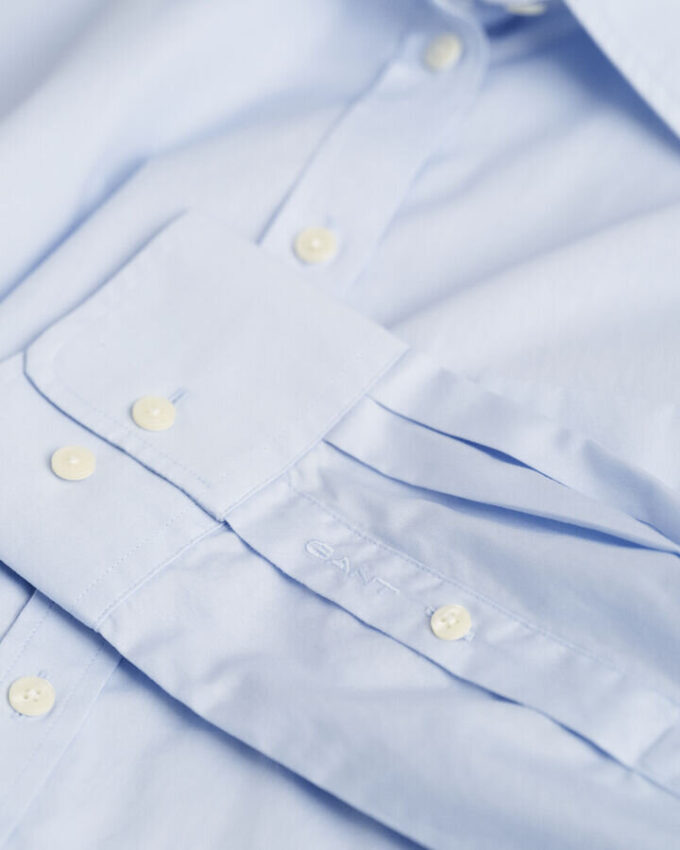 Camisas clássicas de popeline de corte descontraído