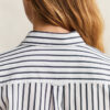 Camisas clássicas de popeline às riscas com corte descontraído