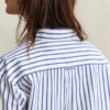 Camisas clássicas de popeline às riscas com corte descontraído