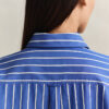Camisas clássicas de popeline às riscas com corte descontraído
