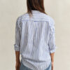 Camisas clássicas de popeline às riscas com corte descontraído